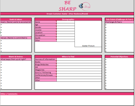 worksheet, freebie, downloadable, spreadsheet, be sharp, dream 100
